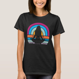 Camiseta Dejar ir es la cosecha más dura del asana yoga ret