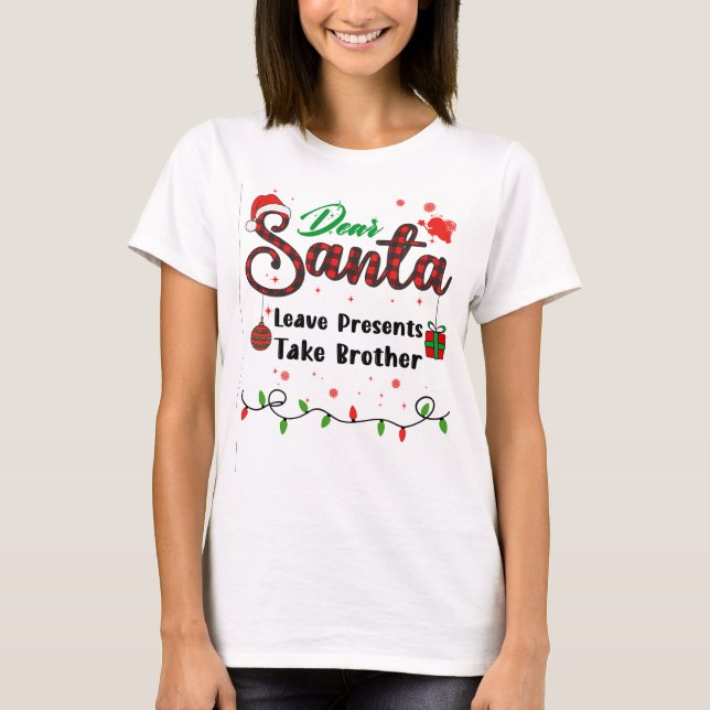 Camiseta Dejar presencias Llevar el Dea de los Navidades qu (Anverso)