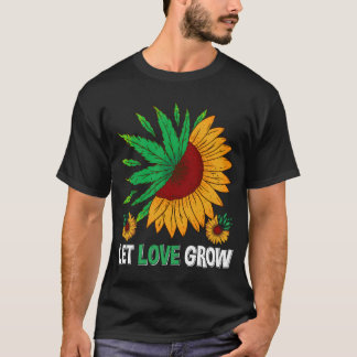 Camiseta Dejar que el amor crezca Jardín Amor Jardín