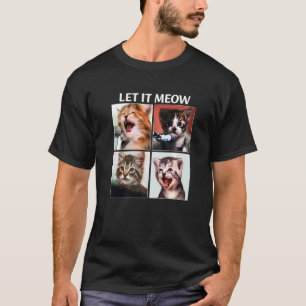 Camiseta Dejar que el gato cantante maúlle kit de música ga