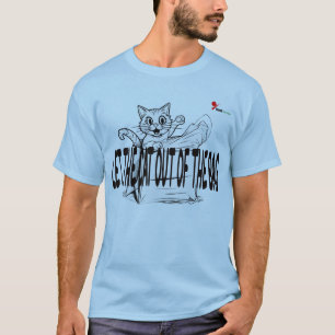 Camiseta "Dejar que el Gato se Salga de la Bolsa"