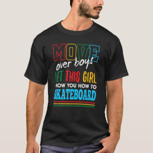 Camiseta Dejar Que Este Chica Le Muestre Cómo Patinar Graci