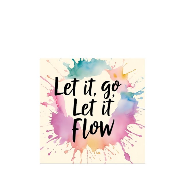 Camiseta Dejar que fluya - Curar el diseño de presupuesto p ("Let It Go, Let It Flow" - a gentle message for the journey to let go and heal.
)