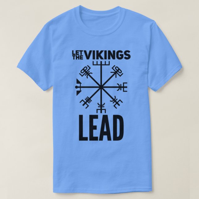 Camiseta Dejar que los VIKINGS lideren (Diseño del anverso)