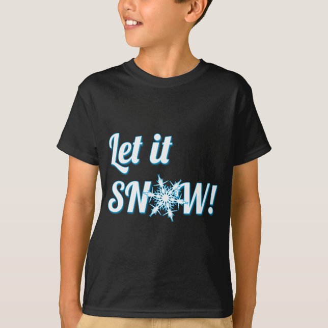 Camiseta dejar que nieve (Anverso)