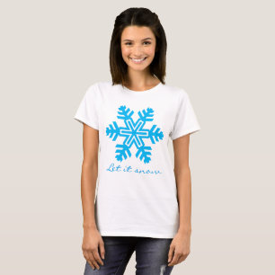 Camiseta Dejar que nieve personalizable divertido