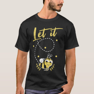 Camiseta Dejar que sea insecto Bee motif para la escuela li