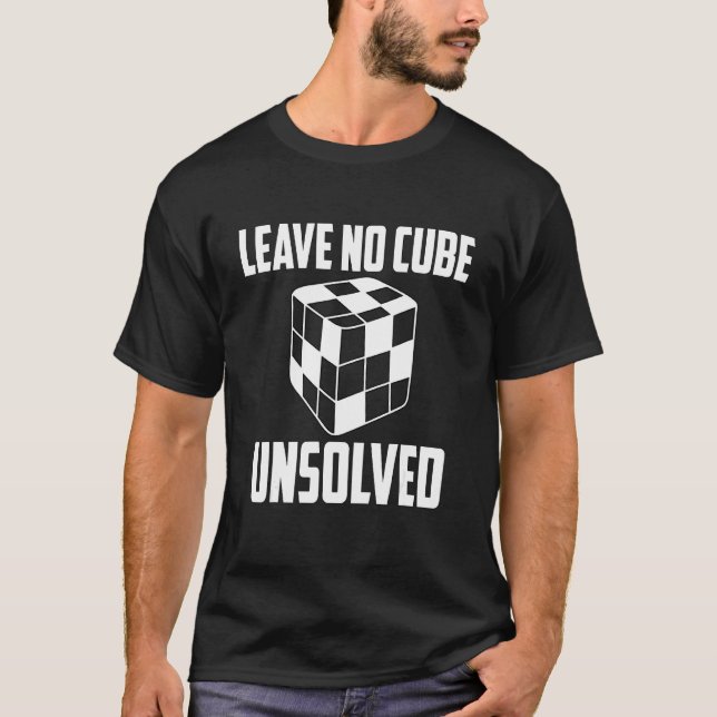 Camiseta Dejar sin cubo cubo de cubos de velocidad sin reso (Anverso)