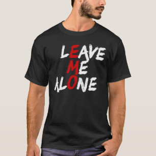 Camiseta Dejarme solo, emoción introvertida contra la emoci