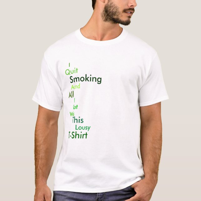Camiseta Dejé de fumar (Anverso)