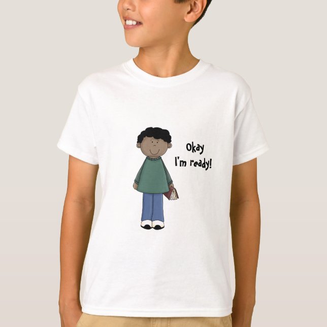 Camiseta ¡Deje el aprendizaje comenzar! - Estudiante del (Anverso)