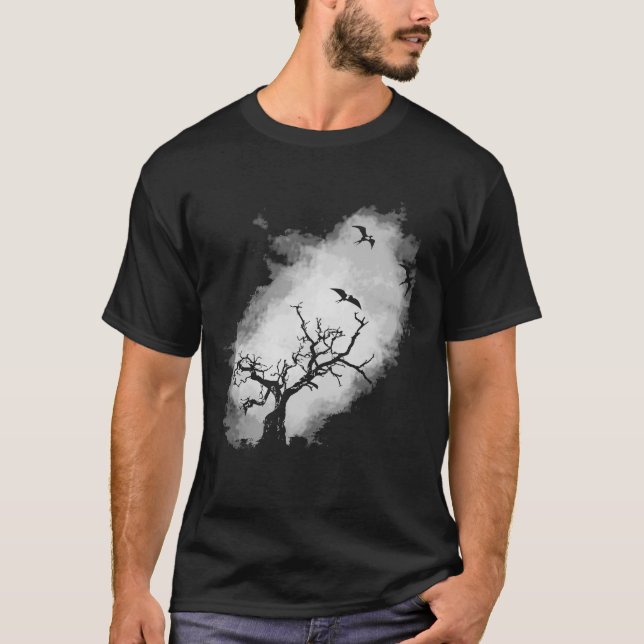 Camiseta Deje la jerarquía (oscura) (Anverso)