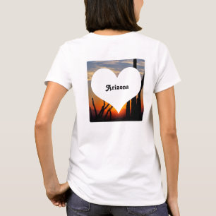 Camiseta Dejé mi corazón en puesta del sol del desierto de