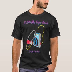 Camiseta Dejé Que Mi Cinta Roca Cuelgue Mi Cinta Humor Pop 
