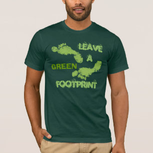 Camiseta Deje una huella VERDE