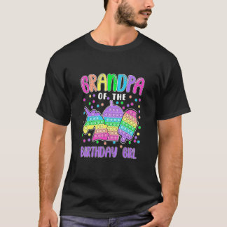 Camiseta Dejemos Que El Abuelo Del Chica De Cumpleaños Lo P