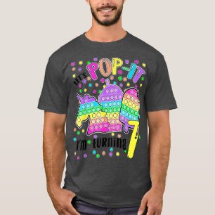 Camiseta Dejemos que me vuelva 7 coloridas giras de cumplea