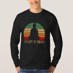 Camiseta Dejemos que vaya Buddha MeditationT-Shirt Vintage