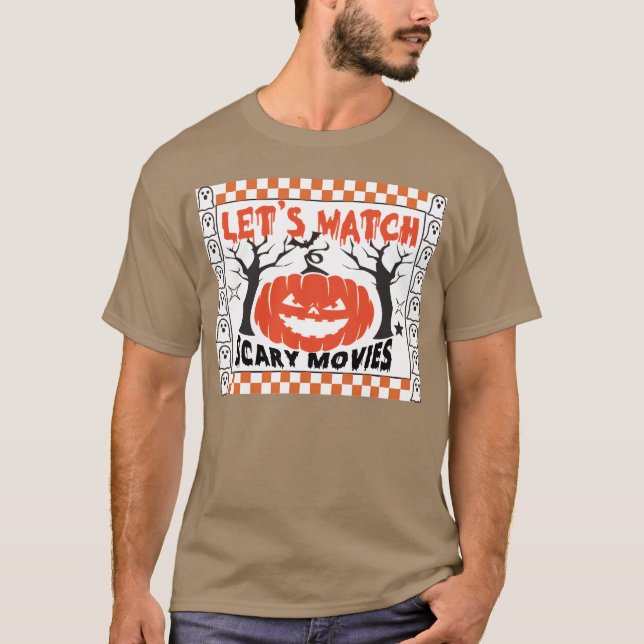 Camiseta DEJEMOS VER CINTAS SCaRY divertidas Halloween (Anverso)