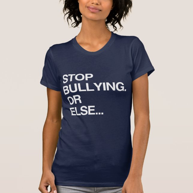 CAMISETA DEJEN DE ACOSAR O SI NO (Anverso)