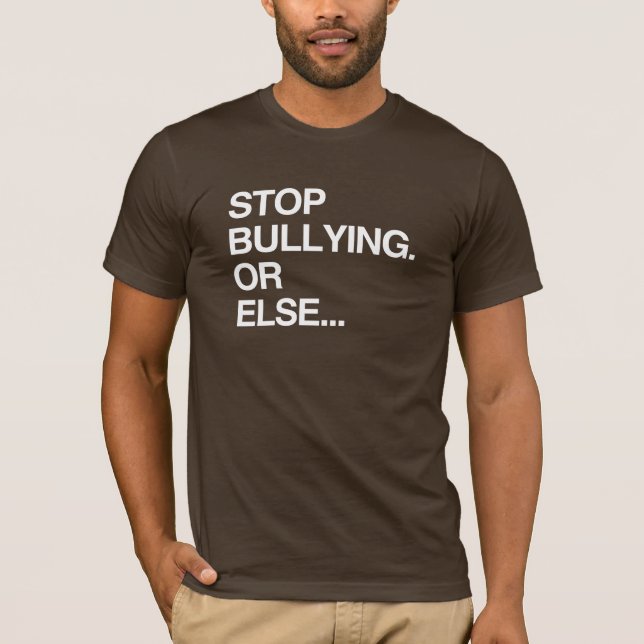 CAMISETA DEJEN DE ACOSAR O SI NO (Anverso)