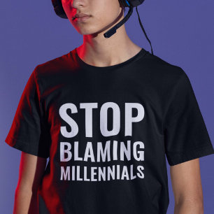Camiseta Dejen de culpar a los millennials