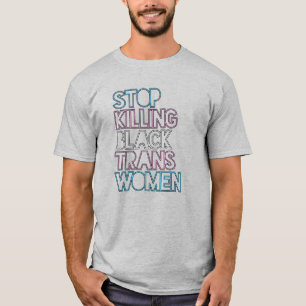 Camiseta Dejen de matar a mujeres trans negras