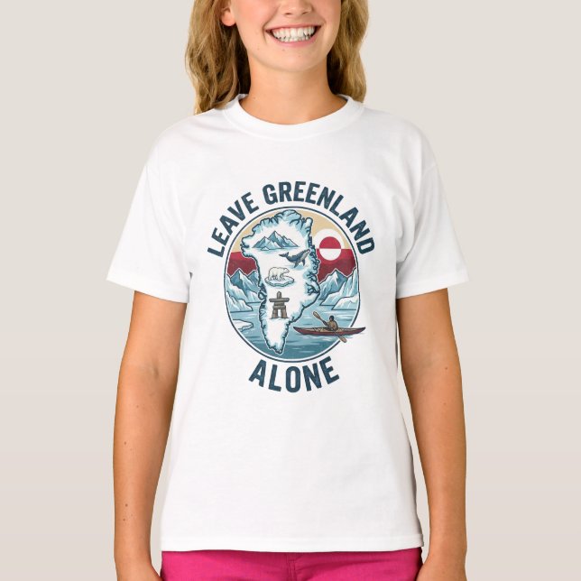 Camiseta Dejen Groenlandia en paz (Anverso)