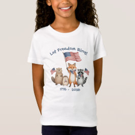 Camiseta Dejen que los animales del bosque patrióticos de l