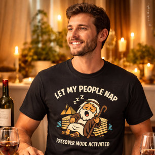 Camiseta Dejen que mi pueblo duerma Modo divertido de Pésaj