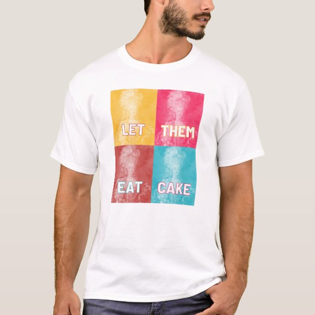 Camiseta "Déjenlos comer pastel": Marie Antoinette (arte po (Anverso)
