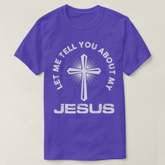 Camiseta Déjenme Decirles De Mis Creyentes Cristianos Jesús (Diseño del anverso)
