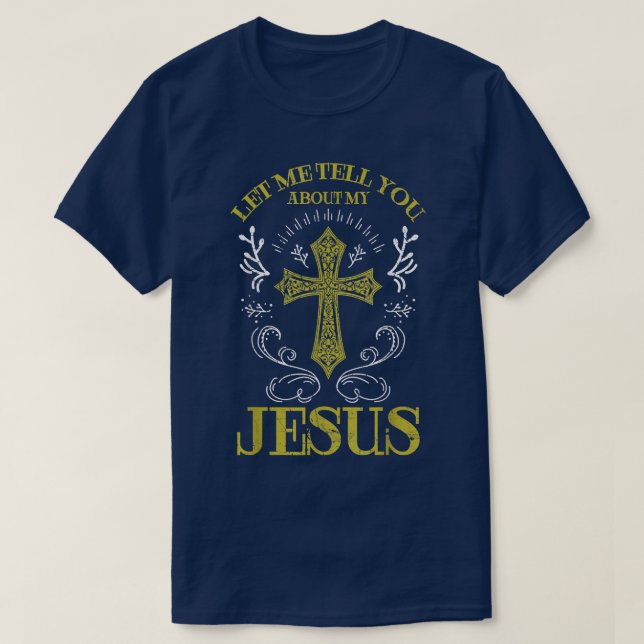 Camiseta Déjenme Decirles Sobre Mi Jesús Rol Cruzado Cristi (Diseño del anverso)