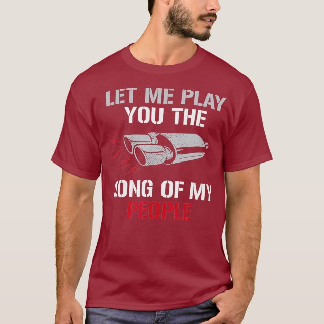 Camiseta Déjenme Jugar La Canción De Mi Gente Auto (Anverso)