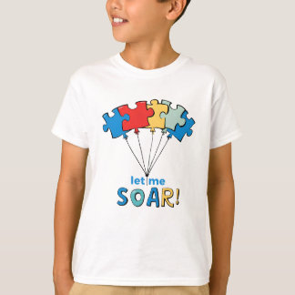 Camiseta Déjenme volar - globo de rompecabezas de concienti