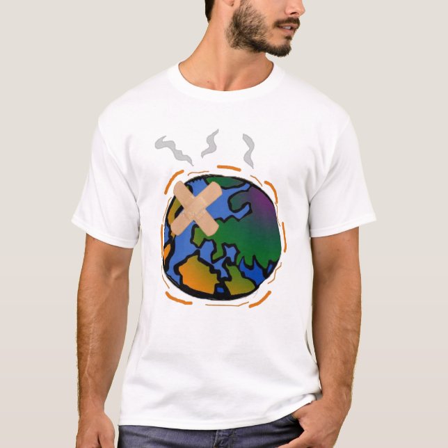 Camiseta Déjenos caja fuerte el planeta (Anverso)