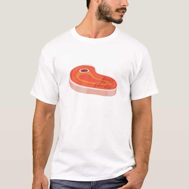 Camiseta ¡Déjenos carne para arriba! (Anverso)