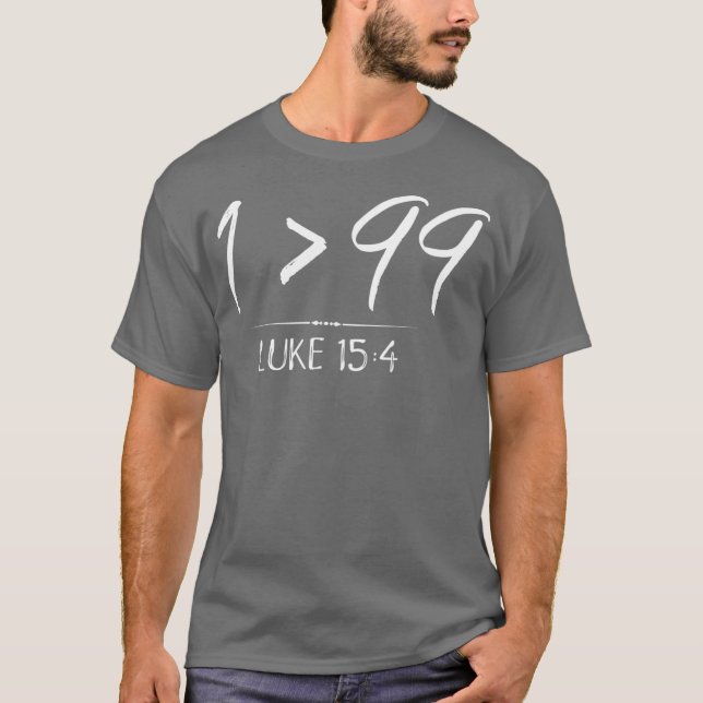 Camiseta Dejó El 99 Para Rescatarme De Christian Luke Gift (Anverso)