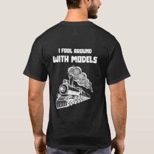 Camiseta Dejo el tonto con las modelos en el tren gracioso