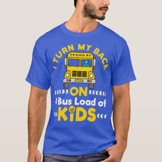 Camiseta Dejo La Espalda En Un Autobús De Niños