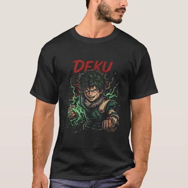 Camiseta DEKU – One For All Rage Mode (Anverso)