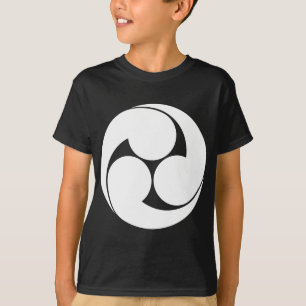 Camiseta ) del 地抜き del (del 左三つ巴