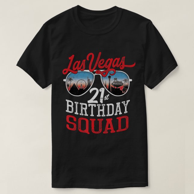 Camiseta del 21º cumpleaños de La Vegas (Diseño del anverso)