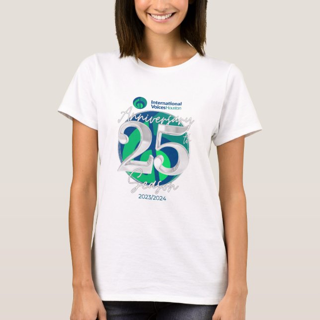Camiseta del 25º aniversario de la IVH de las muje (Anverso)