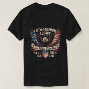 Camiseta del 250 aniversario de EE. UU. - Fe Liber