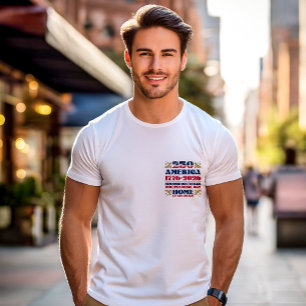 Camiseta del 250 aniversario patriótico de Estados