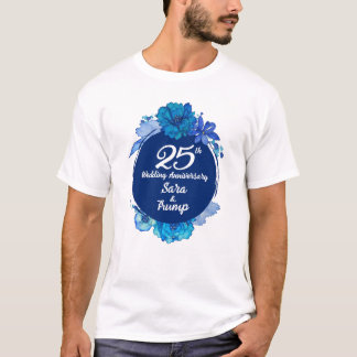 Camiseta del 25° aniversario del Boda