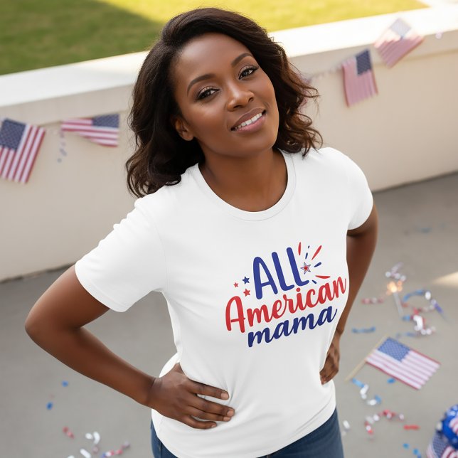 Camiseta del 4 de julio de Mama Americana (Subido por el creador)