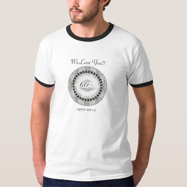 Camiseta del 60° aniversario del Boda (Anverso)