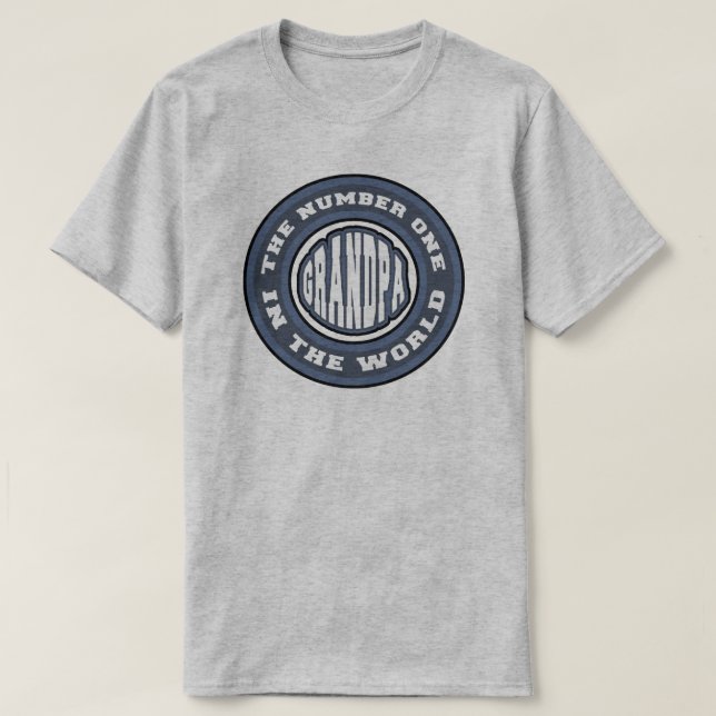 Camiseta del abuelo del número 1 (Diseño del anverso)